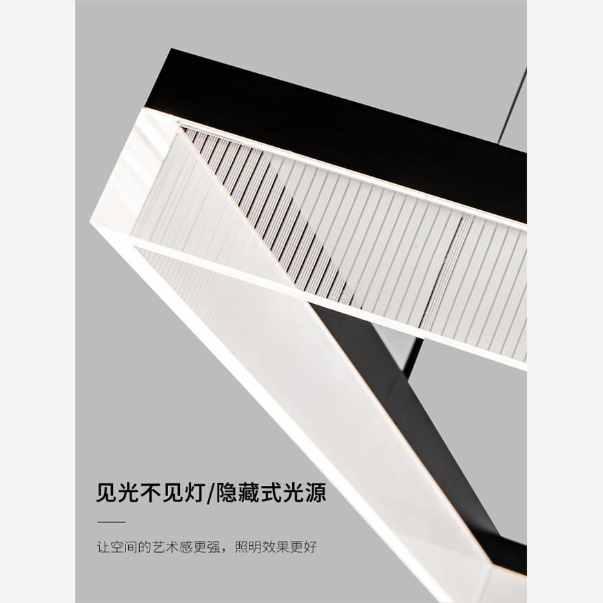 2025New High-End Light Luxury Living Room Chandelier Hall Main Light Atmospheric Dining Room Eye Protection Mountain Lamp Set Combination