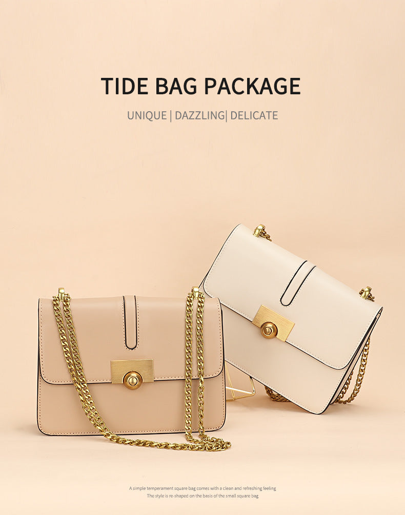 Niche Design Versatile Underarm Small Square Bag2024New Fashion Trendy Chain Shoulder Crossbody Bag for Women