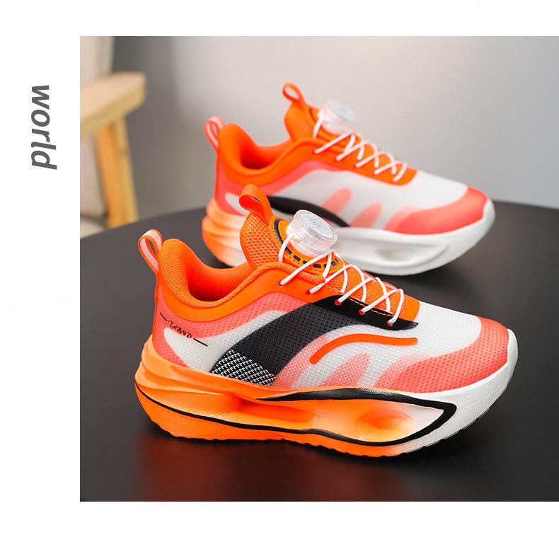 Feiteng5U Children's Shoes Casual Fashion Children's Running Shoes Lightweight Shock Absorbing Boys' Shoes Anti-Slip Wear-Resistant Sports Shoes