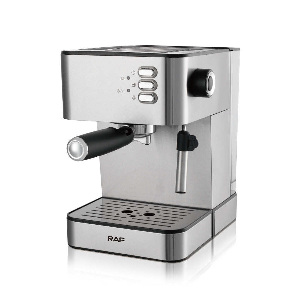 RAF Coffee Machine Household EU Plug Small Italian Semi-automatic Steam Milk Frother Integrated Coffee Pot