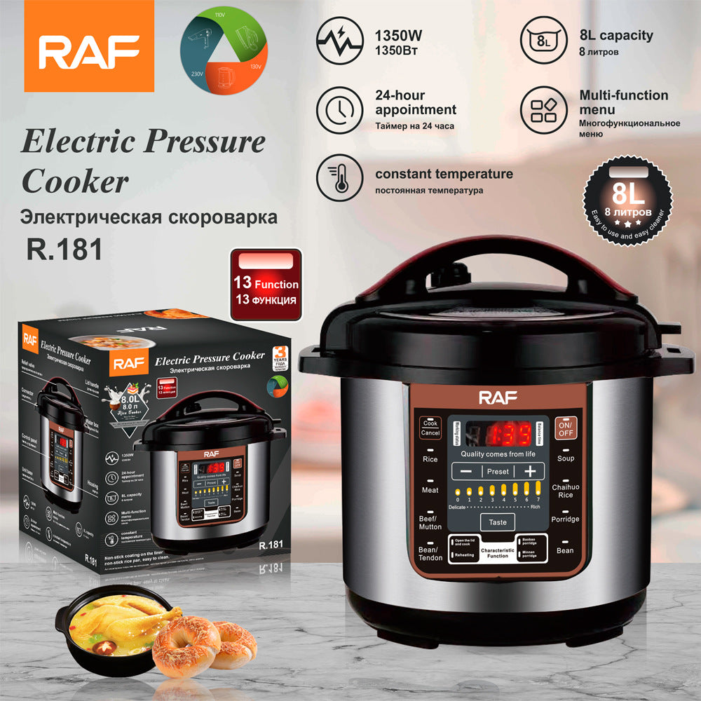 RAF European Standard Multifunctional Rice Cooker and Soup Pot with Lid Opening, Household Electric Pressure Cooker for Sauce Collection and Reservation, Rice Cooker and Pressure Cooker8