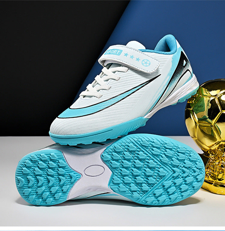 2025World Cup Children's Soccer Shoes Boys Youth Students Girls Spike Long Spike Competition Training Sports Shoes