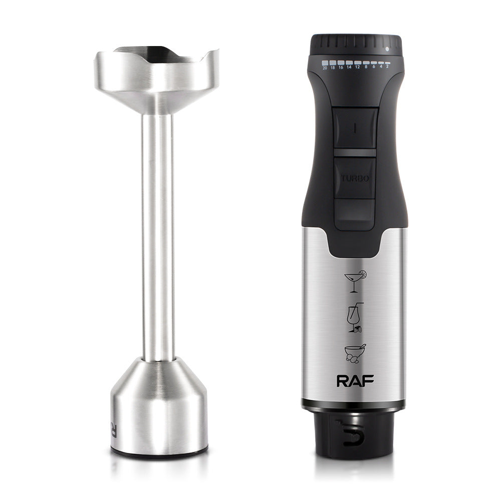 RAF EU Standard Portable Household Food Blender Handheld Electric Stainless Steel Cooking Stick Mixer383
