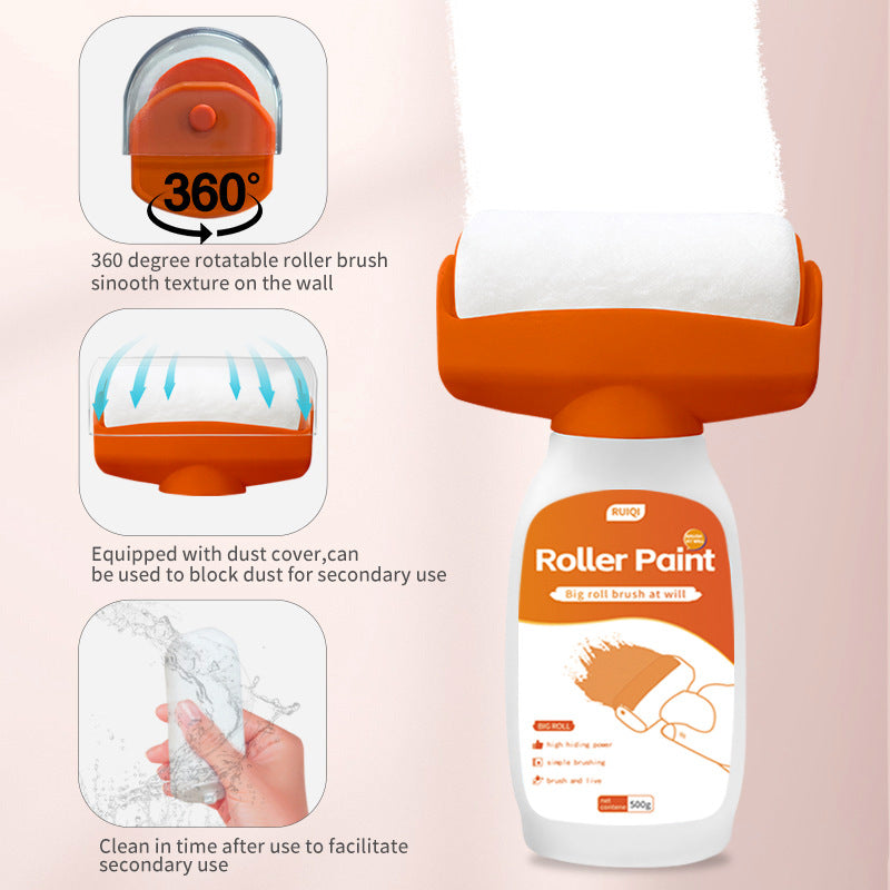 Wall Large Roller Paint Water-Based Odorless Home Self-Painting White Wall Graffiti Renovation Paint White Latex Paint
