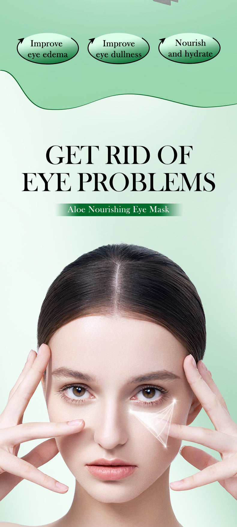 Eye Mask7.9g FAYANKOU24K Golden Aloe Vera Hydrating Nourishing Eye Mask Cross-Border Wholesale