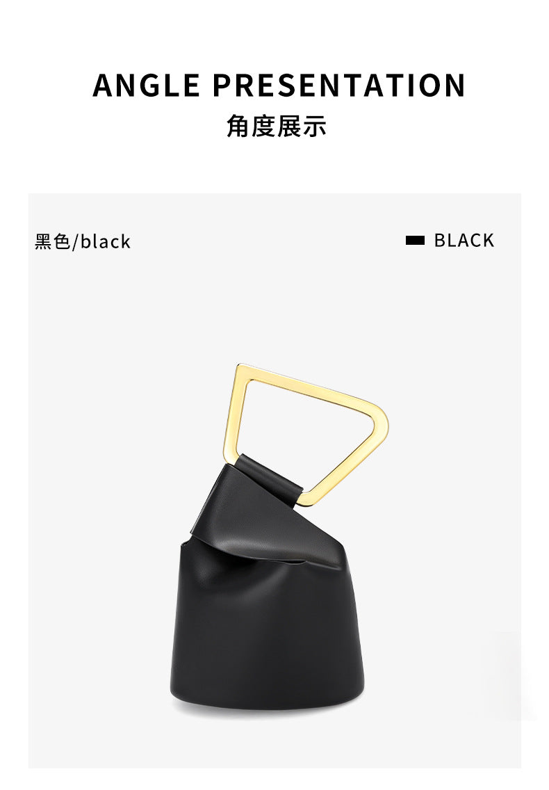 New Irregular Bucket Bag for Women, Large Capacity, Unique Acrylic, Niche Versatile Handbag, Fashionable Women's Bag