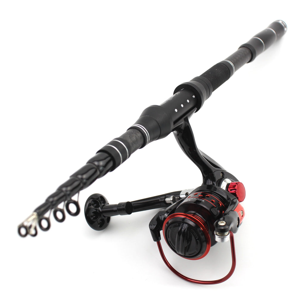 2.1Miluya Rod Set Ultra Short Telescopic Fishing Rod Spinning Reel Combo Amazon FBA Overseas Warehouse Fishing Gear