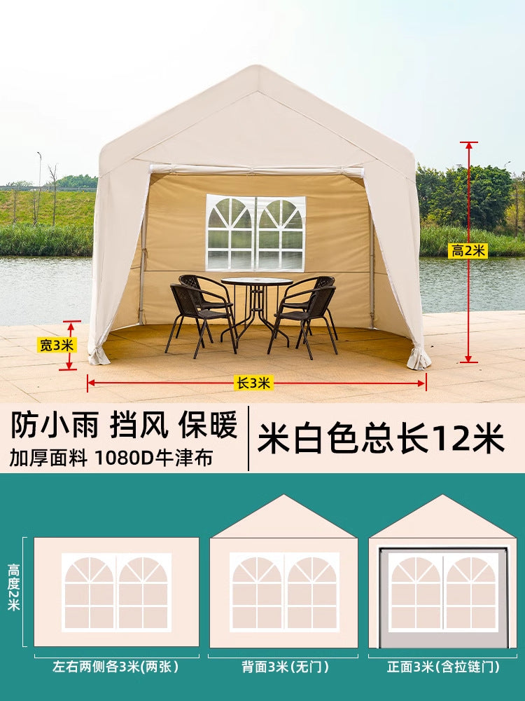 Camping Internet Celebrity Market Stall Tent Cover Thickened Windproof Rainproof Coldproof Outdoor Windproof Cloth Distribution and Dropshipping