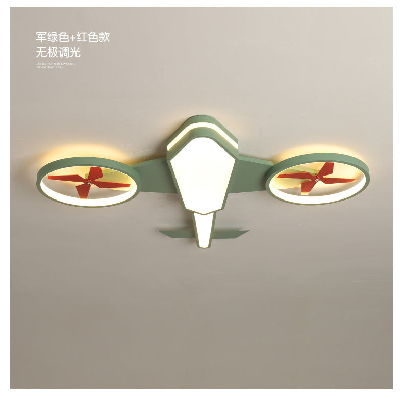 Airplane Lamp Children's Room Lamp Modern Simple Boy's Bedroom Lamp Creative Energy-saving Eye Protection led Wholesale Ceiling Lights
