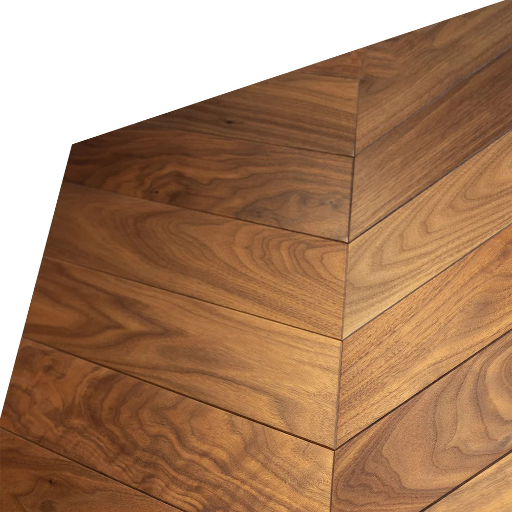 Customizable 12mm Engineered Black Walnut Wood Flooring Multilayer Luxury Hardwood Waterproof Exterior Outdoor Home Hotel