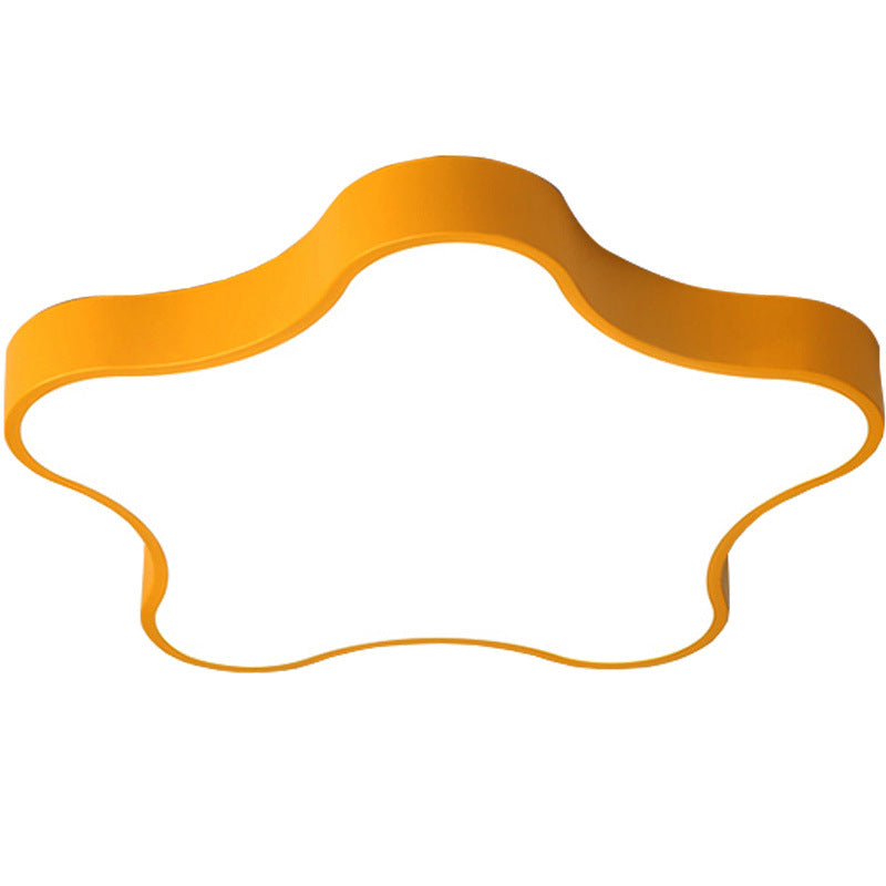 Macaron Five-Pointed Star Ceiling Light led Children's Room Lamp Nordic Iron Art Bedroom Lamp Kindergarten Cartoon Lighting