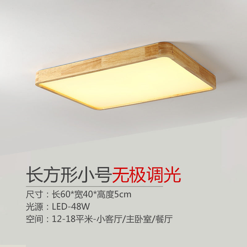 Log led Ceiling Lamp Living Room Balcony Tatami Wabi-Sabi Style Japanese Style Wood Art Corridor Nordic round bedroom