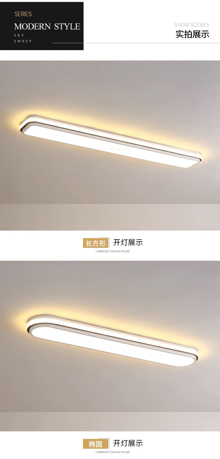 Simple and Modern led Ceiling Light Strip Shape Lamp for Training Room Classroom Gym Car Beauty Lighting Fixture