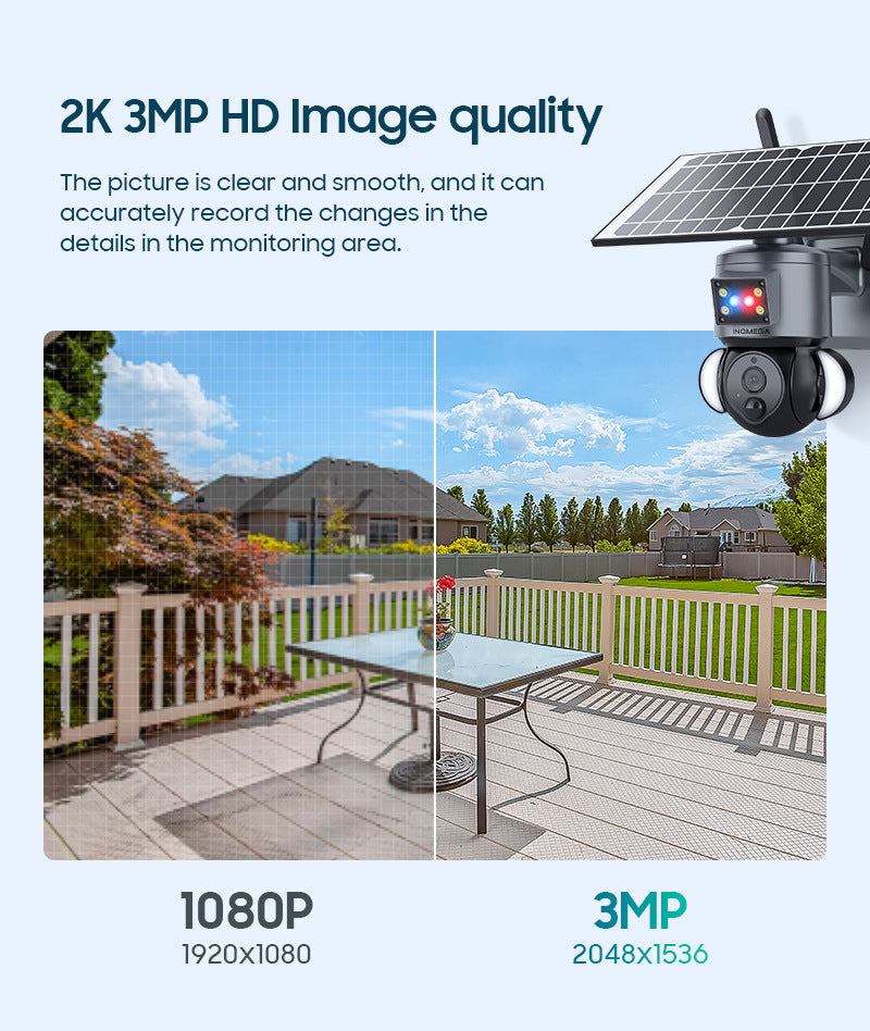 Popular 4G Solar-powered Camera Wireless WIFI Surveillance Camera Hd3MP Lighting Monitoring