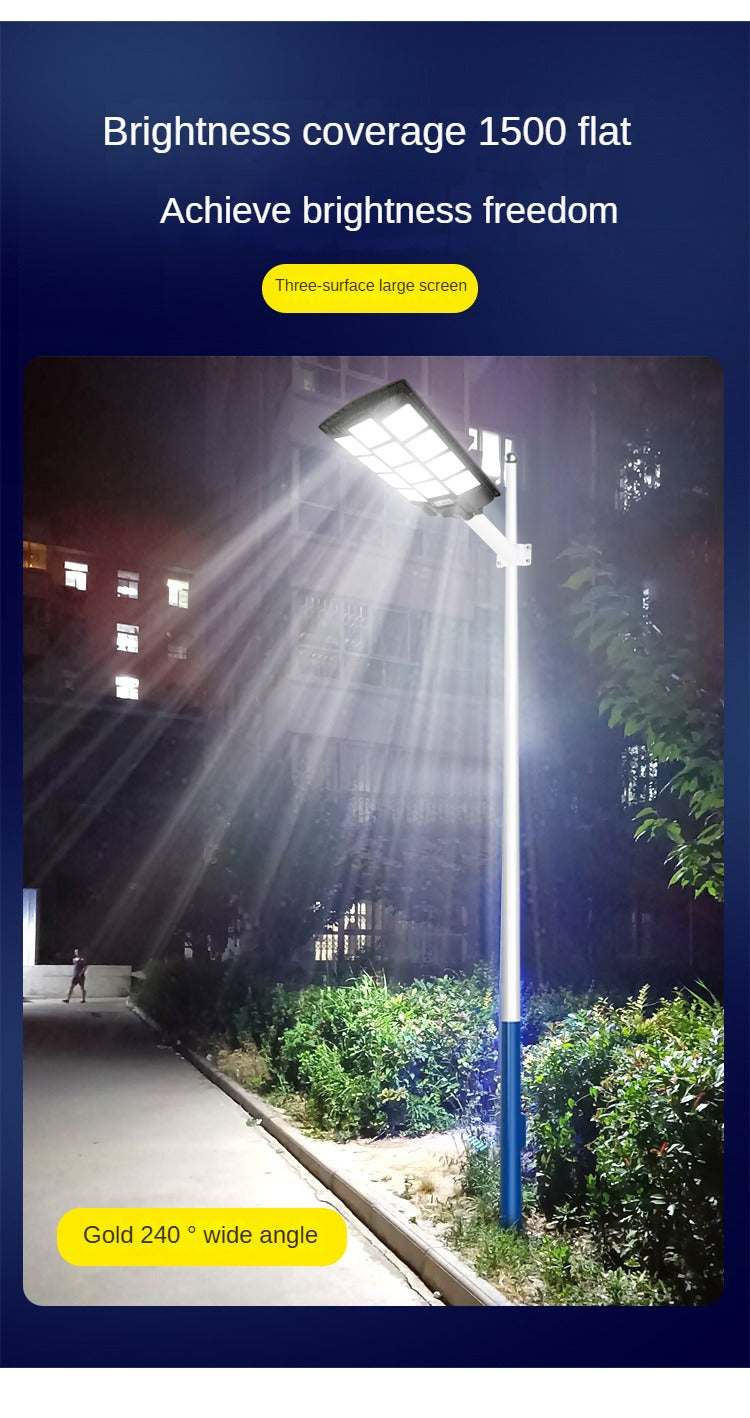High Lumen Motion Sensor Outdoor Lighting Ip65 Integrated Solar Street Light