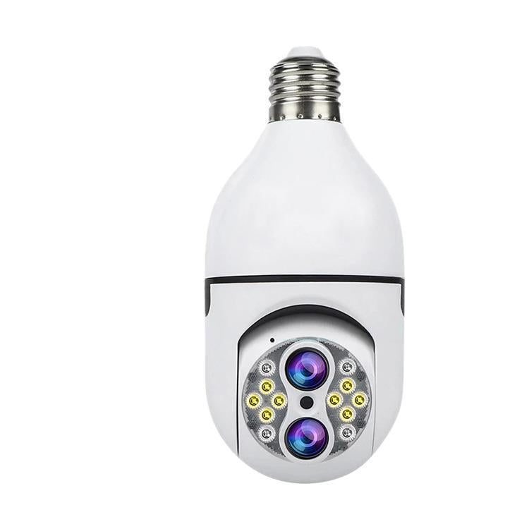 Binocular Bulb Surveillance Camera Zoom Lamp Head Surveillance Camera Full Color Night Vision Smart Lamp Head