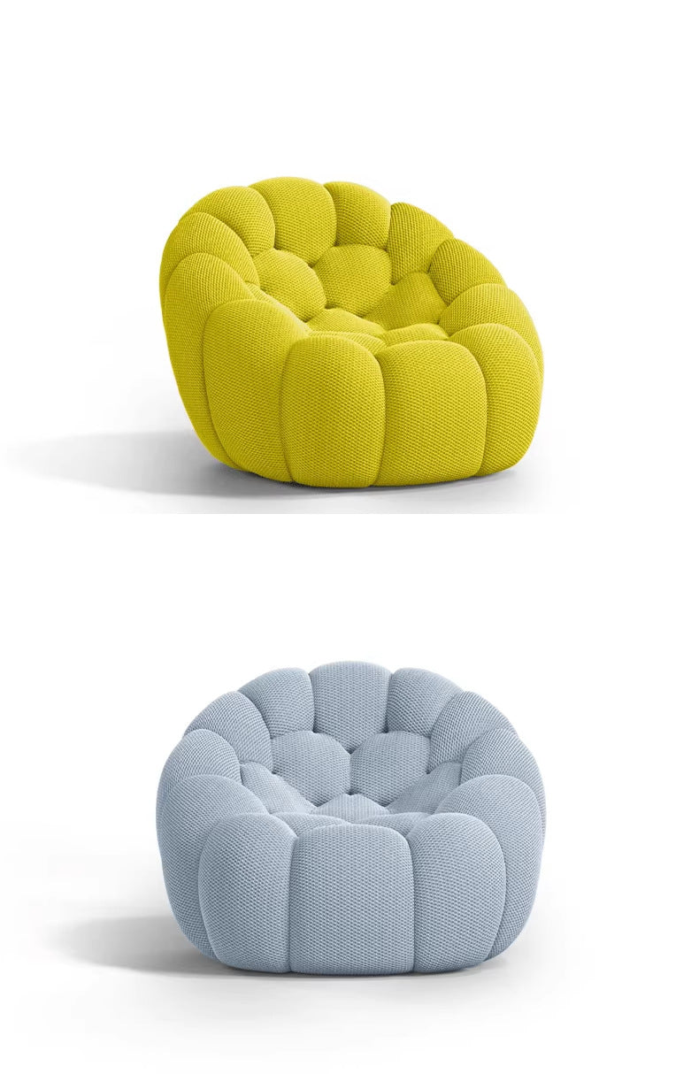 Nordic Minimalist Designer Bubble Sofa Single Double Three Person Complete Roche Bobois Personalized Villa Compressed Football Sofa Shipping and tax not included