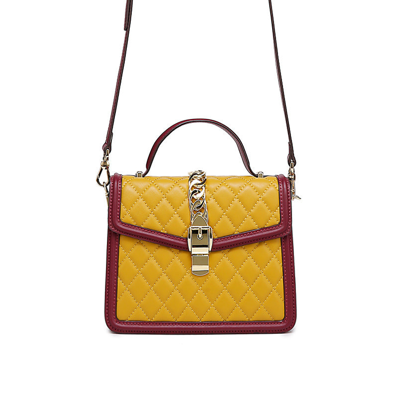 New Women's Bag Trendy Fashion Retro Quilted Small Square Bag Personality Stylish Simple Crossbody Women's Bag Handbag