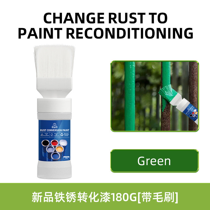 Qixia Water-Based Anti-Rust Paint, Rust-Free Roof Iron Rust Conversion Paint, Color Steel Tile Renovation Paint, Water-Based Anti-Rust Paint