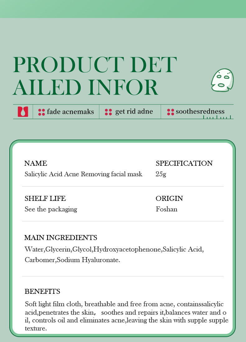 Salicylic Acid Series  BIOAOUA Pore Minimizing and Acne-Removing Mask   Factory Direct Sales