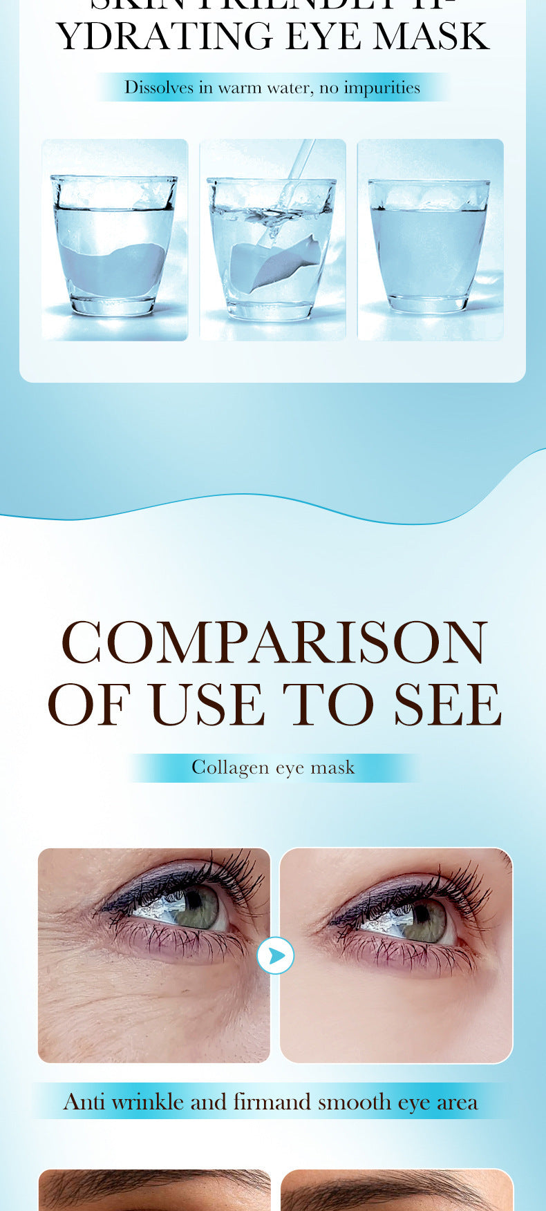 Eye Mask7.9g FAYANKOU24K Golden Aloe Vera Hydrating Nourishing Eye Mask Cross-Border Wholesale