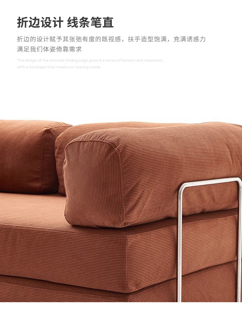 Compression Sofa Fully Detachable Washable Fabric Corduroy Modern Straight Row Sofa Lazy Compression Sofa Shipping and tax not included