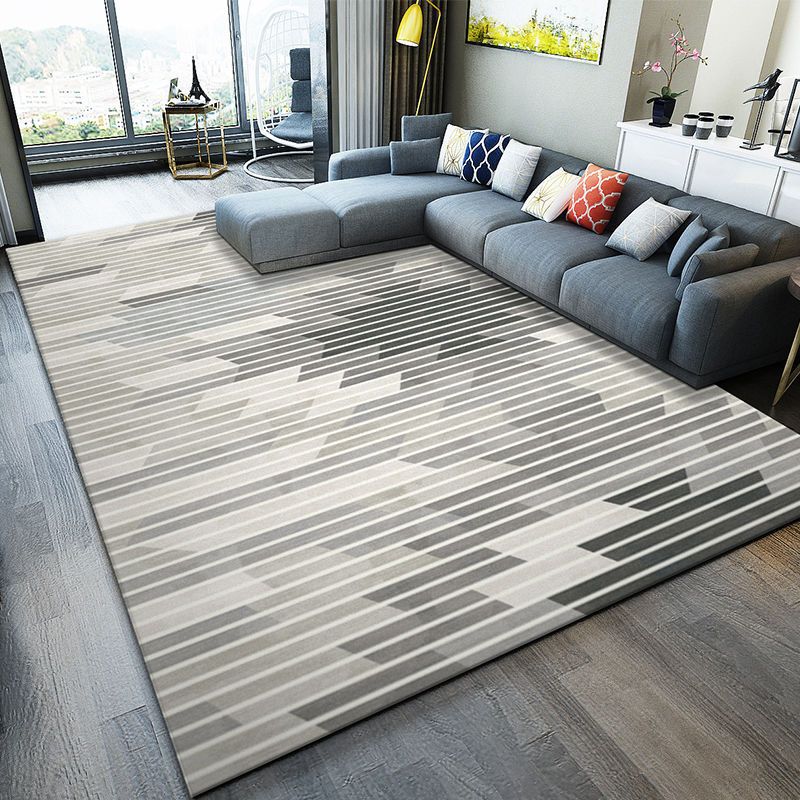 Carpet for Living Room, Stain-Resistant, Easy to Clean, Crystal Velvet Sofa Coffee Table Rug, Cooling, Silent, Light Luxury, Non-Slip Bedroom Bedside Rug