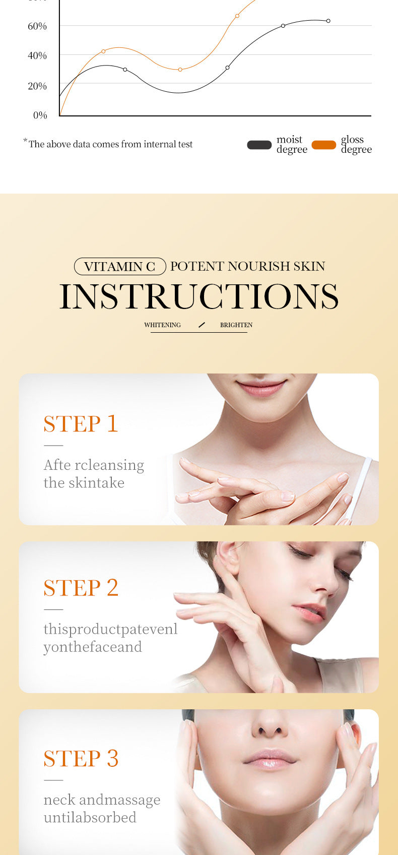 VC Essence30mlBIOAOUA Vitamin C Whitening, hydrating, moisturizing, and nourishing cross-border wholesale