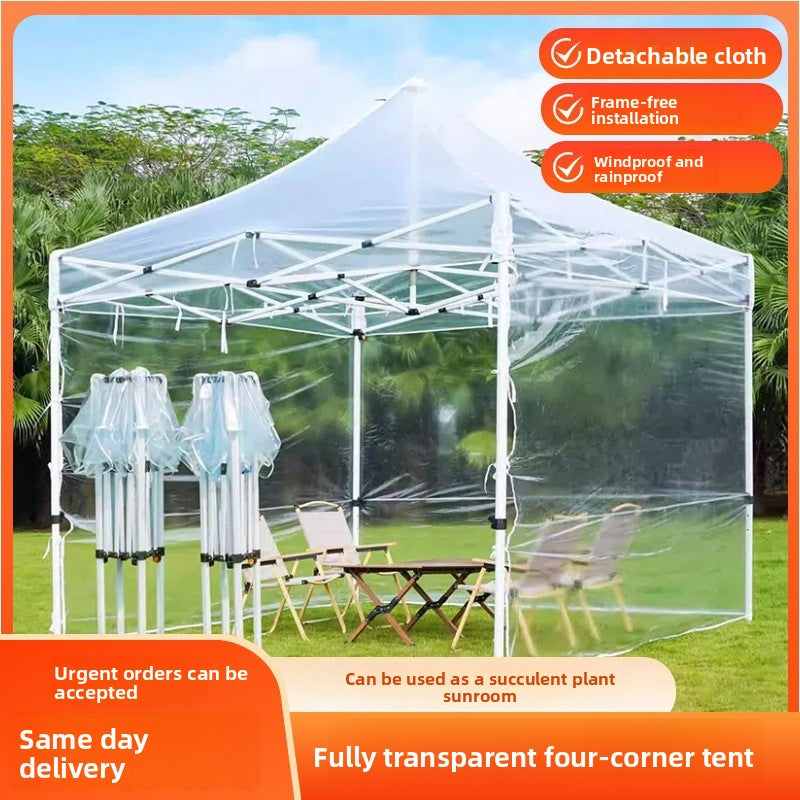 Sunroom Fully Transparent Enclosure Tent Outdoor Rainproof Windproof Balcony Awning Simple Insulation Flower Room Sunshade