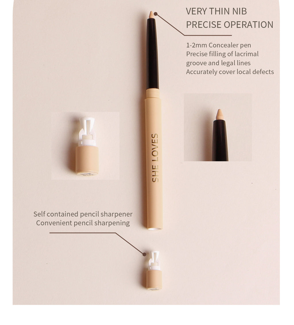Fine Concealer Pen for Under-eye Dark Circles, Acne Marks, and Shadow Contouring Stick