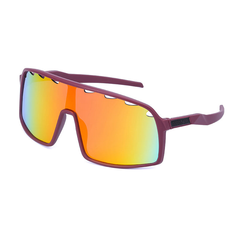 New Colorful Cycling Glasses for Men1998One-piece sunglasses European and American fashion outdoor sports sunglasses