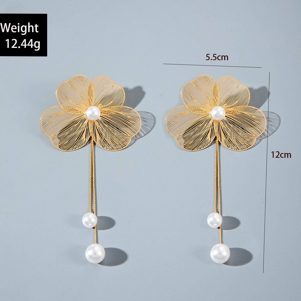 European and American Niche Ginkgo Leaf Tassel Necklace Design Sense Retro Pull-out Imitation Pearl Choker Jewelry choker