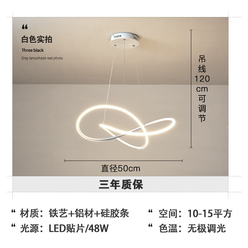 Northern Europe led Restaurant Chandelier Modern Minimalist Bar Table Lamp Bedroom Room Lamp Dining Room Unique2025New Lamps