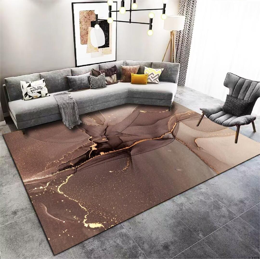 Crystal Velvet Carpet Light Luxury Home Bedroom Non-Slip Wear-Resistant Bedside Blanket Living Room Dirty-Resistant Easy to Care Sofa Coffee Table Blanket