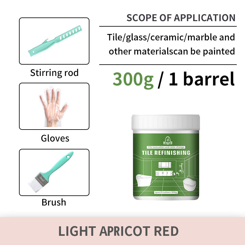 Xiyin Water-Based Tile Paint Bathroom Floor Tile Renovation Paint Special Paint Wear-Resistant Glass Color-Changing Paint Tile Paint