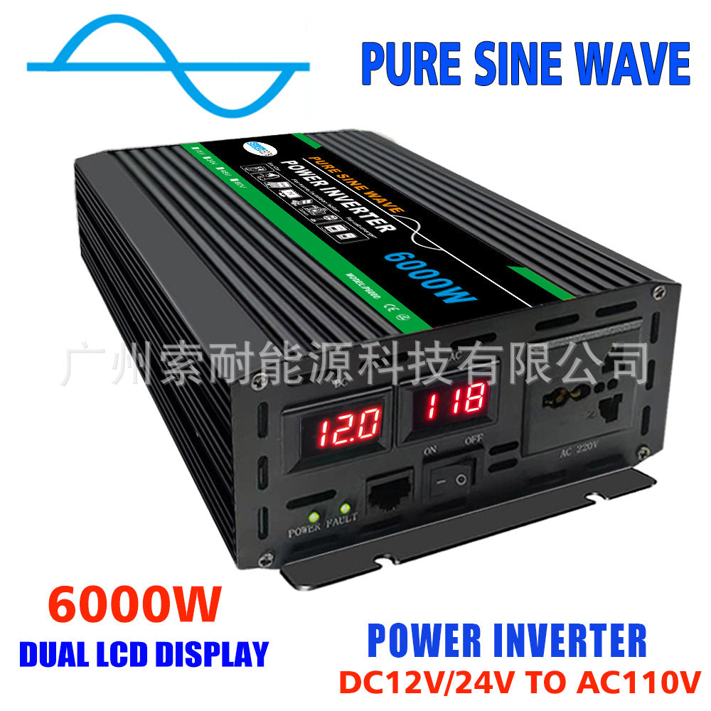 DC12V/24V Turn AC110V Pure Sine Wave Inverter500W 800W 1000W 1500W 2000W