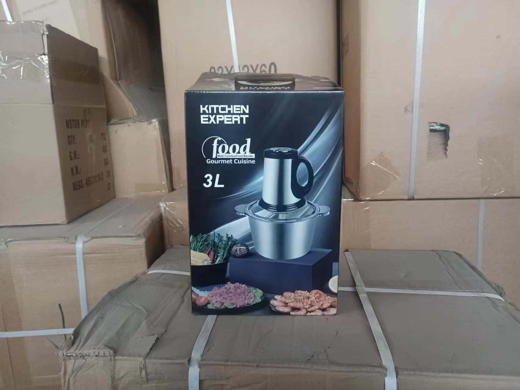 Fufumachine15L Meat Grinder Vegetable Chopper Garlic Press Multi-Functional Stainless Steel Blender Baby Food Processor