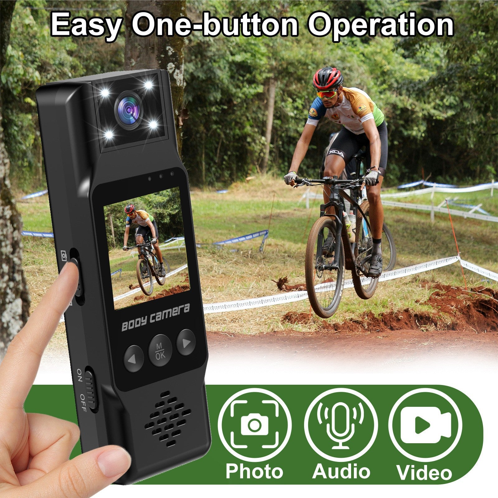 Hot-selling Law Enforcement Recorder Infrared Night Vision HD Camera Audio and Video Recording Clip-on Conference Record