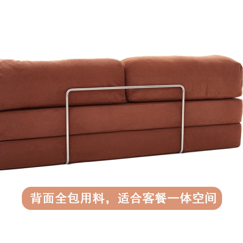Compression Sofa Fully Detachable Washable Fabric Corduroy Modern Straight Row Sofa Lazy Compression Sofa Shipping and tax not included