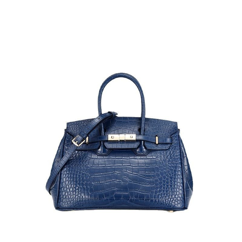 European and American New Style Platinum Bag Women Genuine Leather Handbag Fashion Women's Bag Crossbody Bag Niche Versatile Shoulder Bag Large Capacity