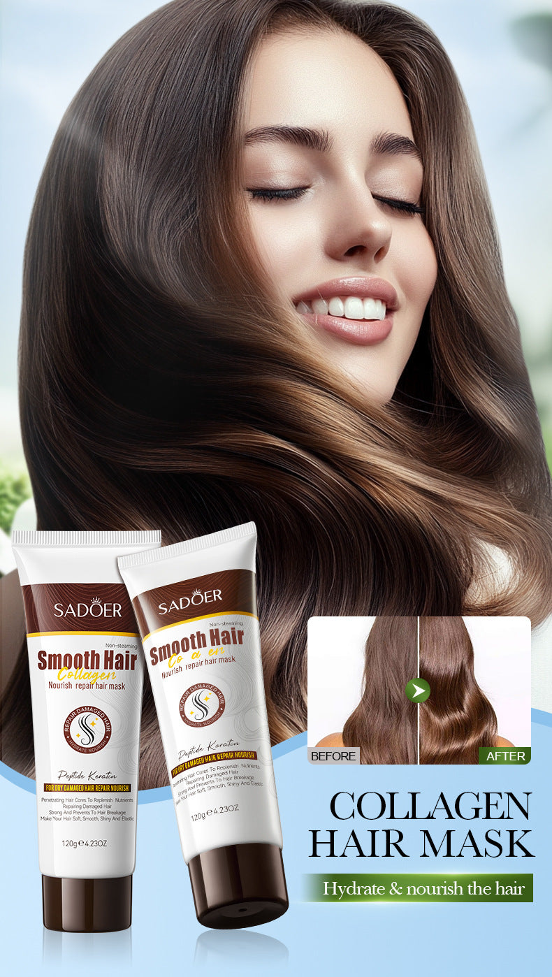Collagen Smooth Hair Mask SADOER Nourishing and Smooth Hair Conditioner Cross-Border Wholesale