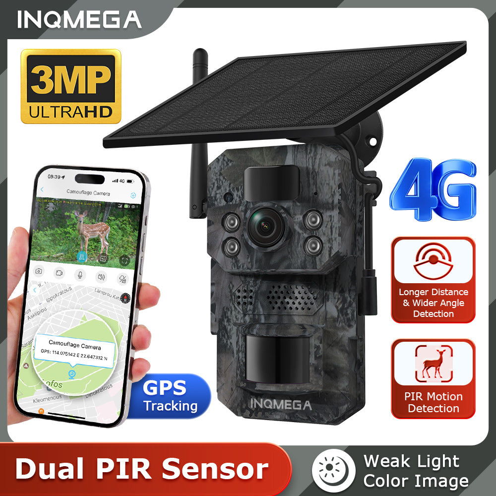 Private Model Outdoor Camouflage4G Solar-powered Camera GPS Positioning Hunting Camera Remote HD Camera