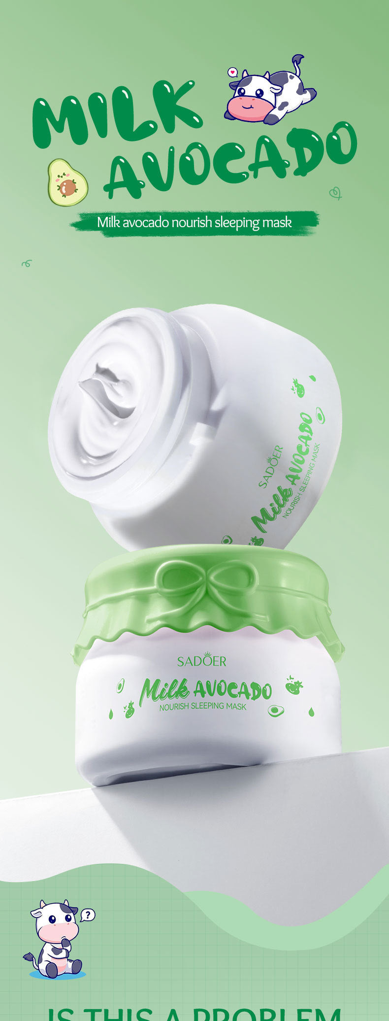 Fruit Mask120gSADOER Milk Nourishing Hydrating Moisturizing Sleeping Mask Cross-Border Wholesale