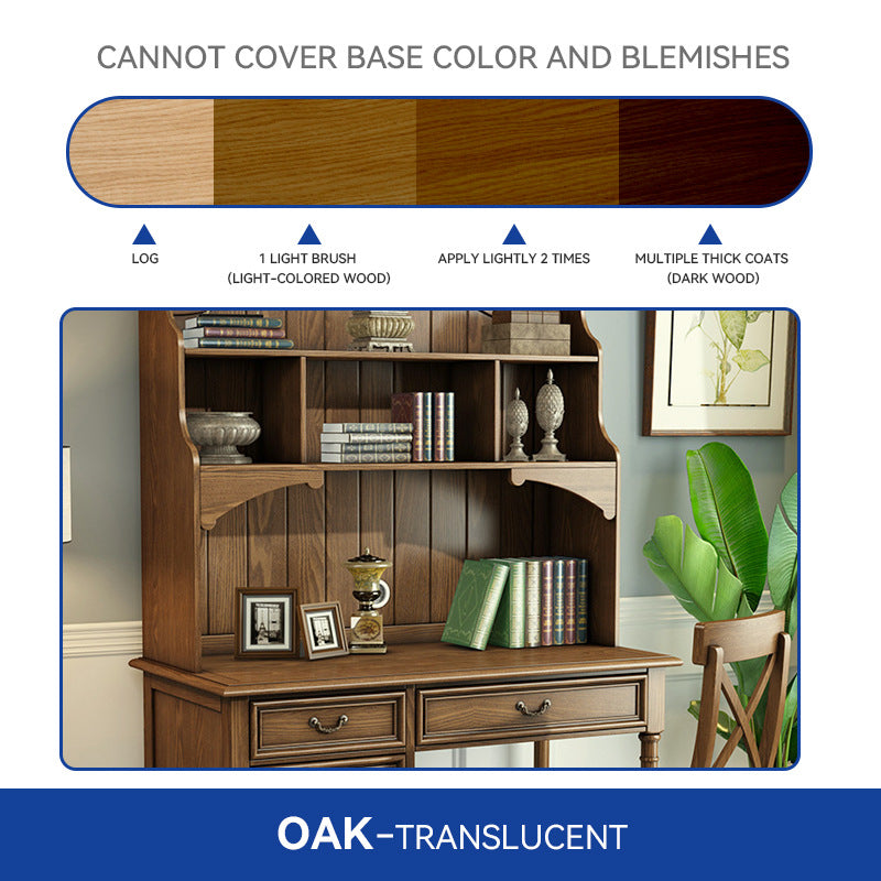 Water-Based Wood Grain Paint Outdoor Anti-Corrosion Wood Oil for Doors, Windows, Cabinets Color Change Renovation Brightening Anti-Wax Oil Antique Wood Paint