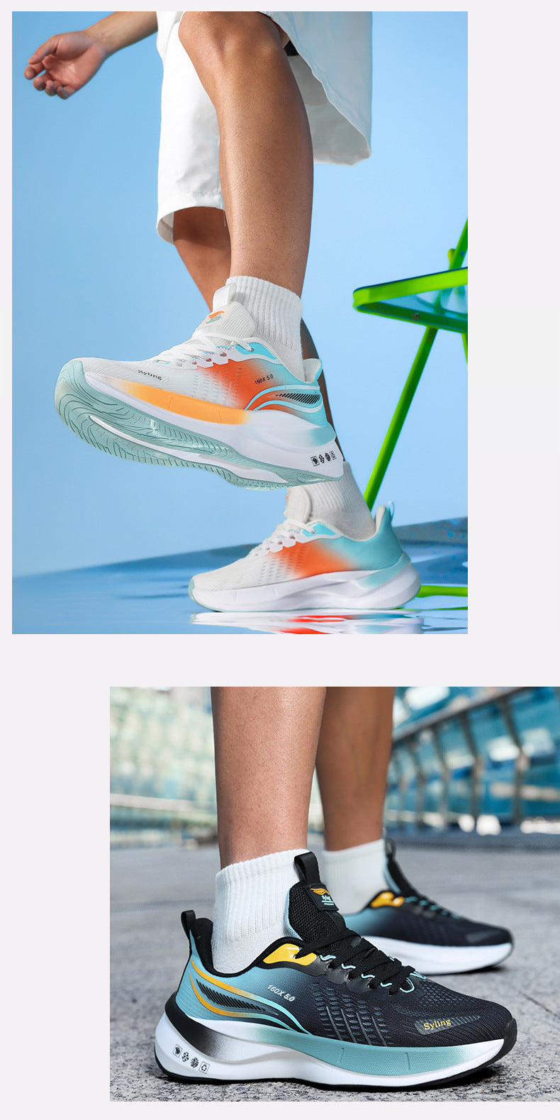 Carbon Plate Ultra-Light Jacquard Breathable Running Shoes Couple Style Sports Shock Absorption Body Test Student Outdoor Racing Men