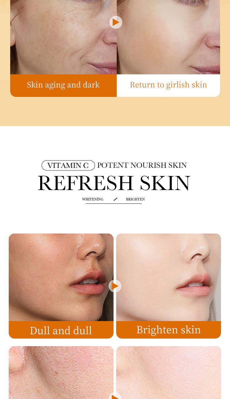 All English Vitamins C Whitening Skin Care Set BIOAOUA Cleansing and Moisturizing Five-Piece Set  Wholesale