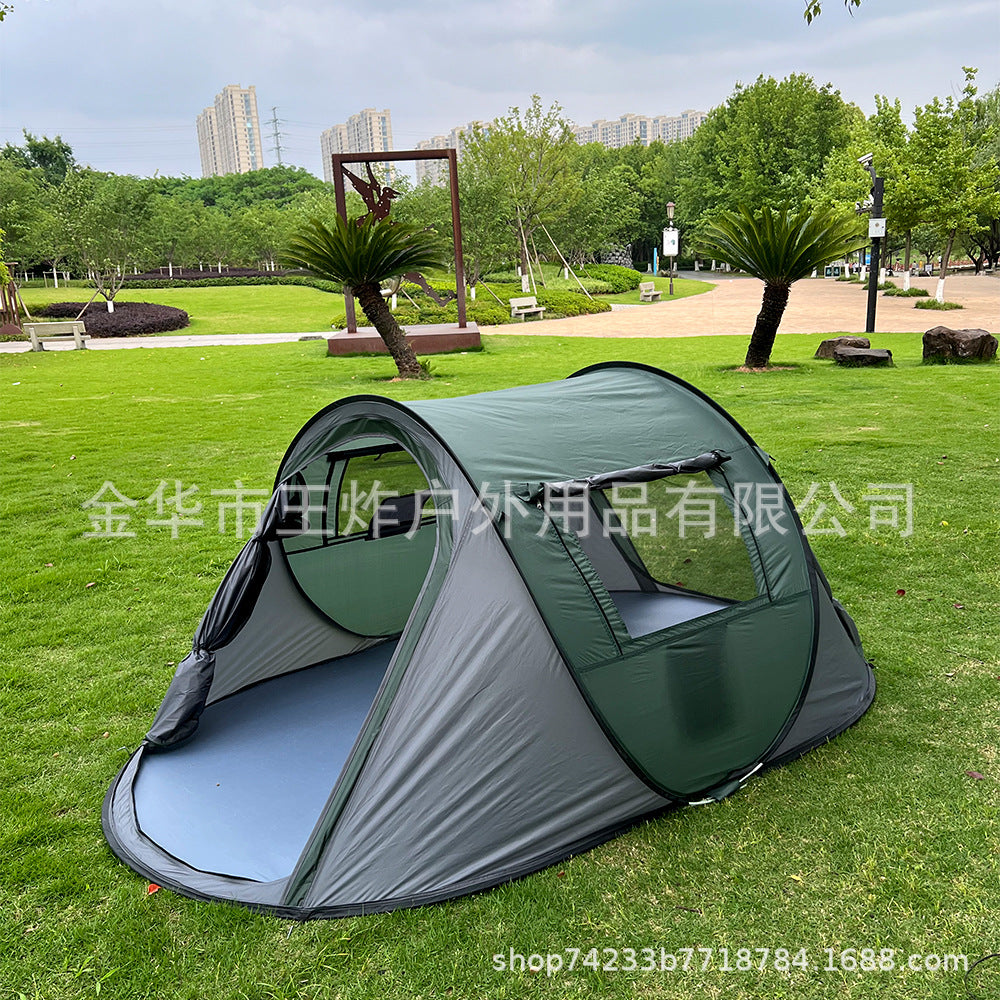 Hot-Selling Fully Automatic Hand-Pull Quick-Open Tent Travel Tent Camping Windproof Rainproof Sunproof Tent
