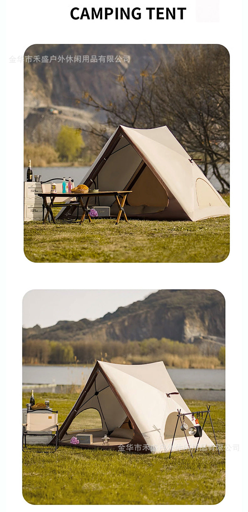 Beach Tent Portable Outdoor Camping Triangle Tent Automatic Quick Open Beach Tent Sun Protection Beach Tent