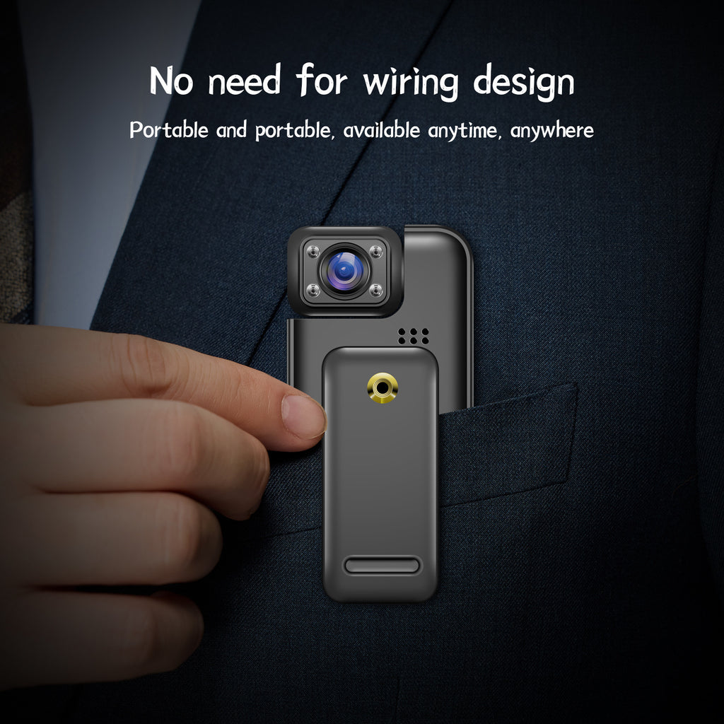 Pocket Camera Sports DV Small photo recorder with screen, back clip camera, infrared night vision, portable law enforcement device