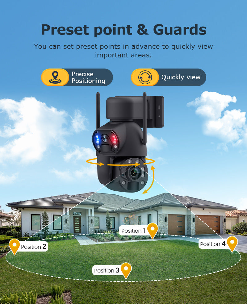 600Wan HD Solar Outdoor Low Power Binoculars3610x Zoom Camera4G Wireless Surveillance Bullet Camera